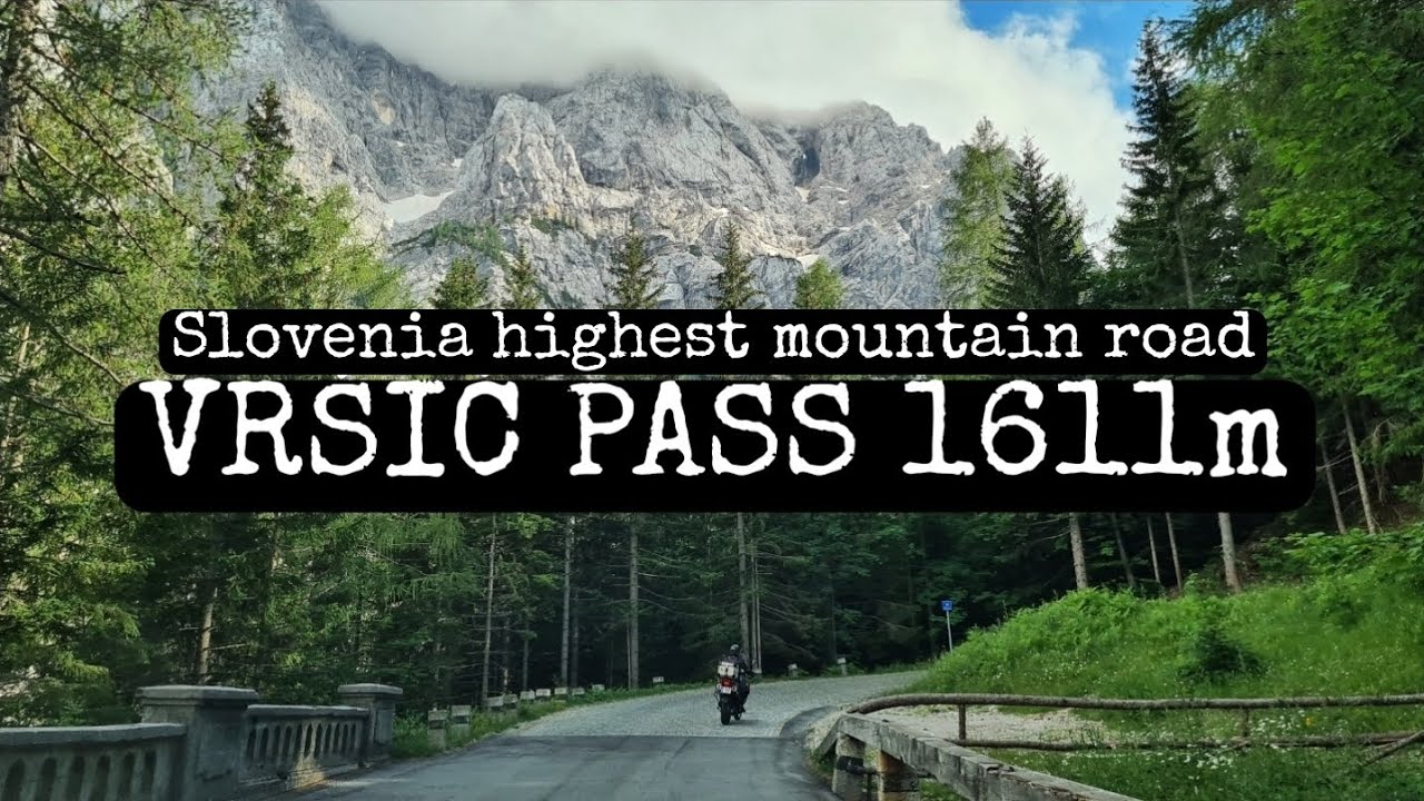 Driving the Vršič pass (1611m) and the Russian road// Slovenia