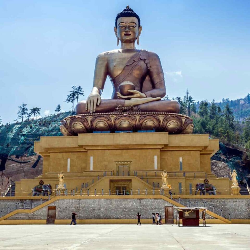 Wielki posąg Buddy Dordenma w Thimphu, Bhutan.