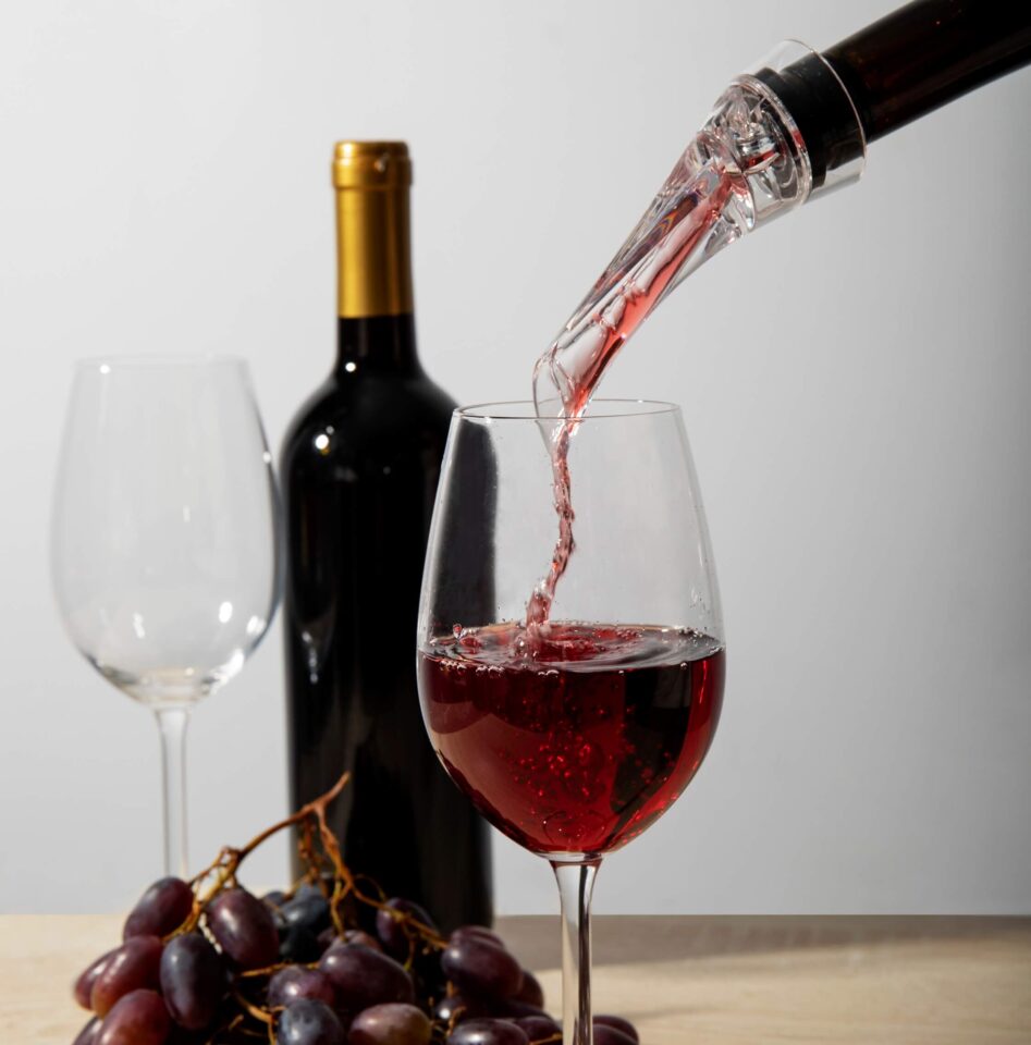 Degustacja czerwonego wina