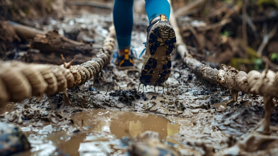 Przeprawa przez błoto podczas Bieszczady Challenge – wyprawa terenowa tylko dla mężczyzn