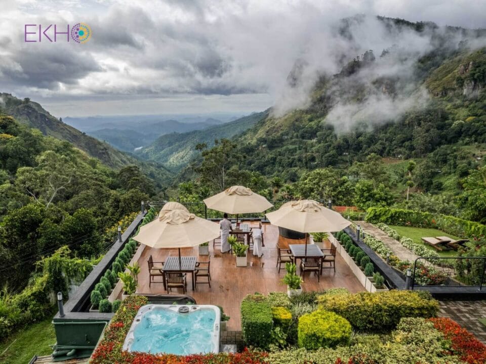 Hotel Echo Ella z widokiem na góry Sri Lanki