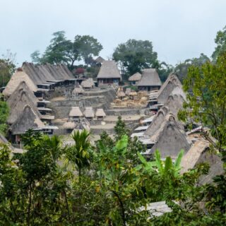 Tradycyjna wioska, Flores, Indonezja