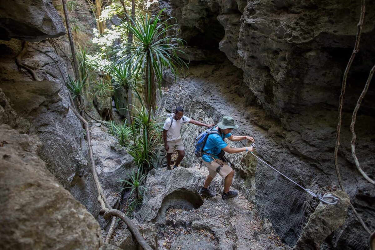 Trekking przez tropikalny las w masywie Makay – Madagaskar